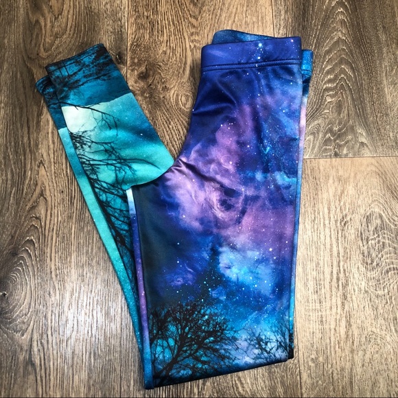 Blackmilk Pants - Blackmilk Forest in the Sky leggings